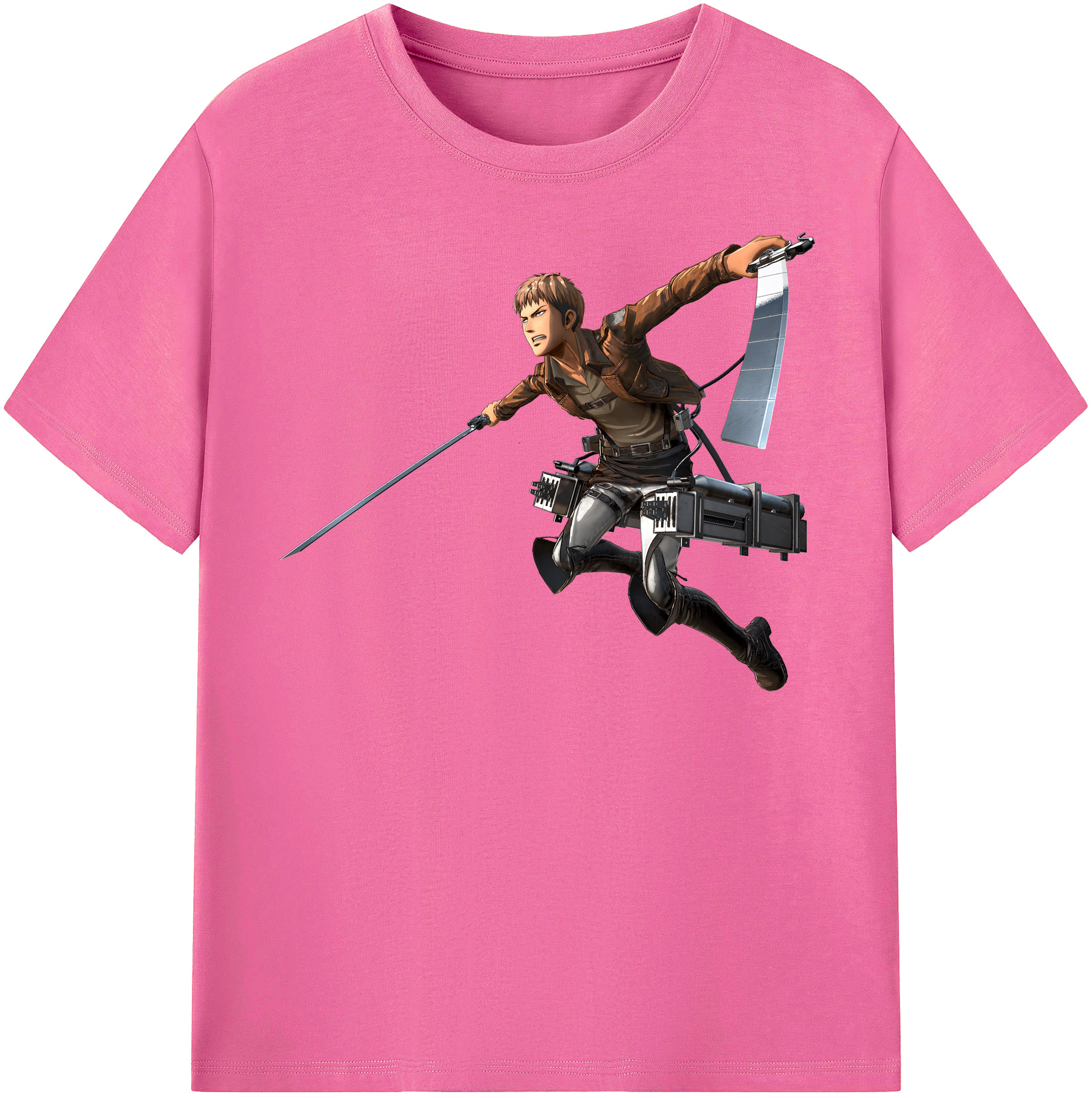 （画像用） 進撃の巨人 ジャン・キルシュタイン Attack on Titan Jean Kirstein レディースカジュアルプリントTシャツ（綿100％）